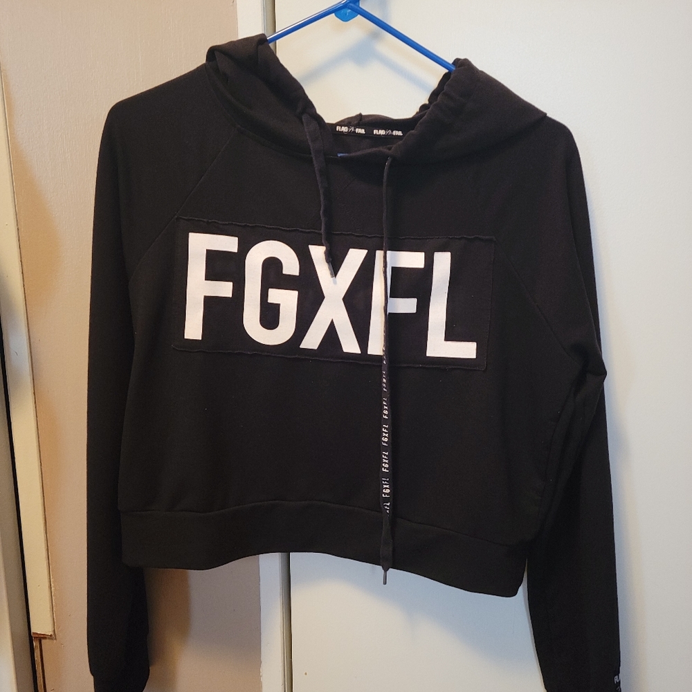 Flag Nor Fail Crop Hoodie